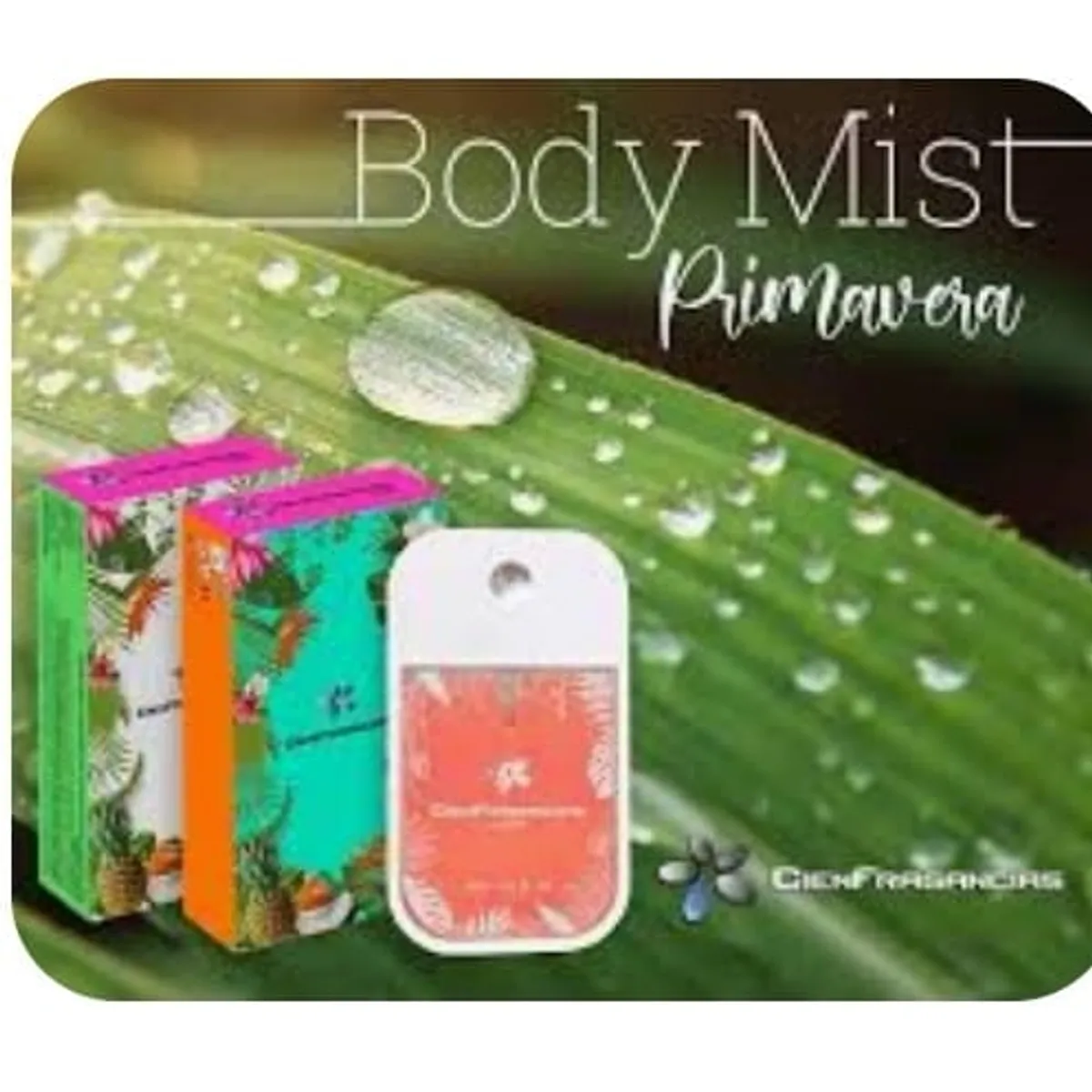 CIEN FRAGANCIAS - BODY MIST VEGANO BRISAS DE PRIMAVERA CIENFRAGANCIAS CIEN ESENCIAS 45ML