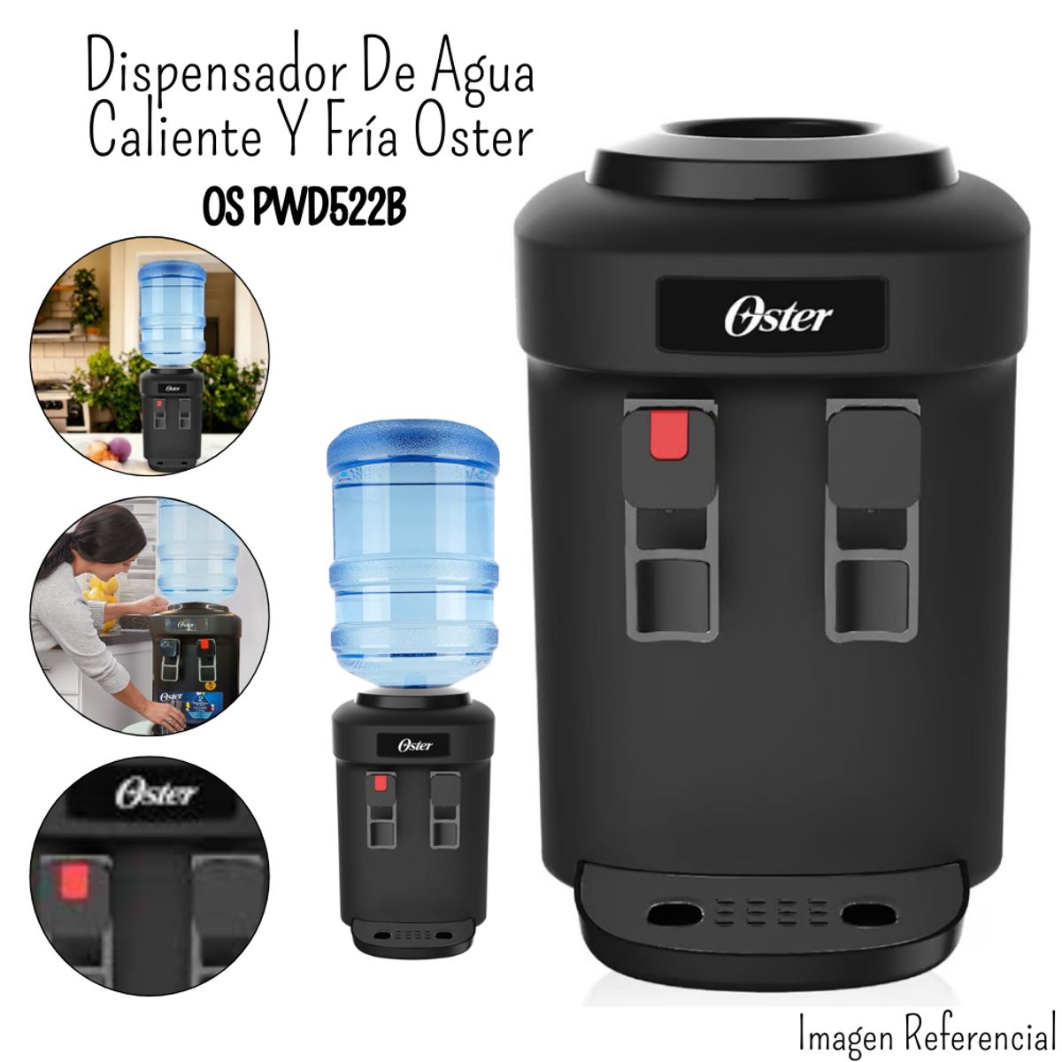 OSTER - Dispensador de Agua Oster de 20Lt - Negro