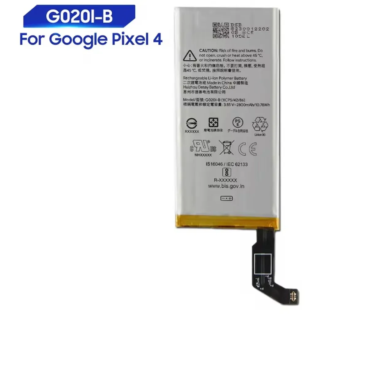 OEM - BATERIA PIXEL 4  G020I-B  NUEVO - AMARILLO