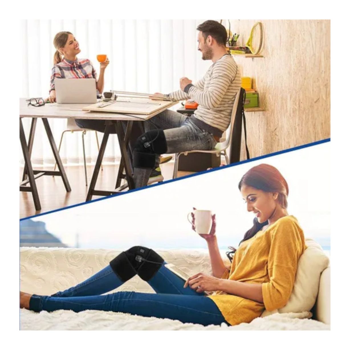 GENERICO - Rodillera Termica Unisex Ortopedica Compresión Invierno Terapia