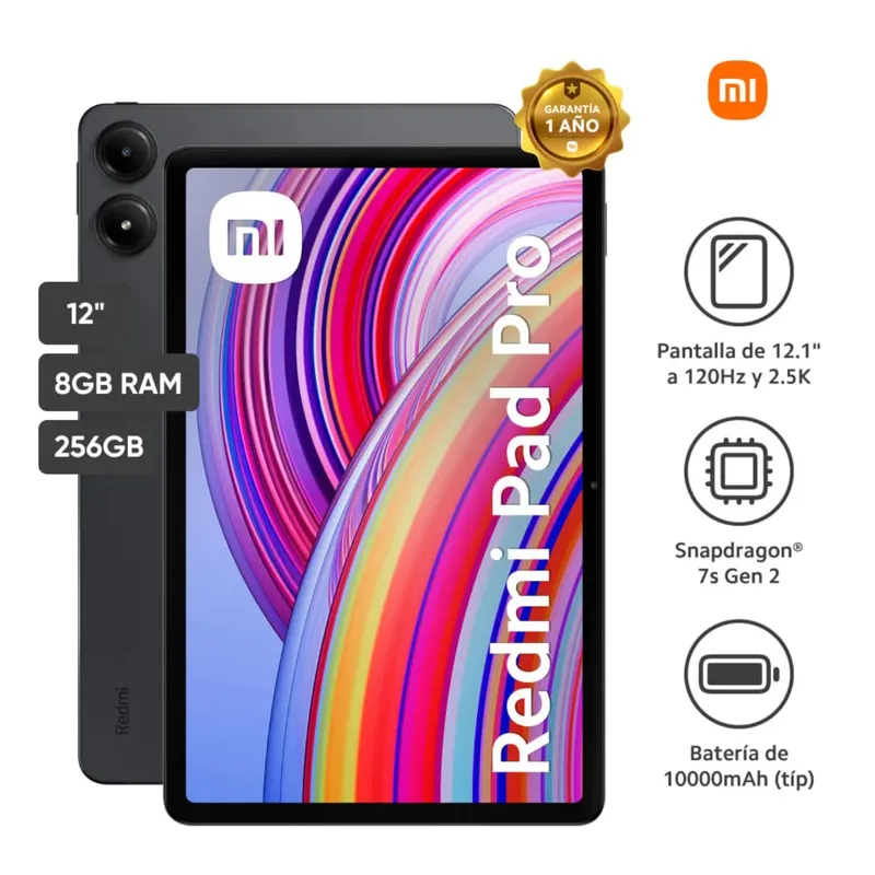 XIAOMI - Tablet XIAOMI Redmi Pad PRO-12 8GB 256GB Graphite Gray
