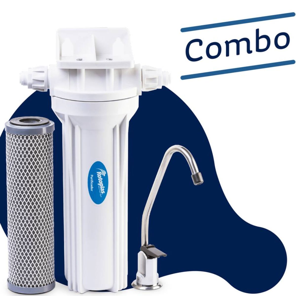 ROTOPLAS - Purificador bajo lavadero con cartucho