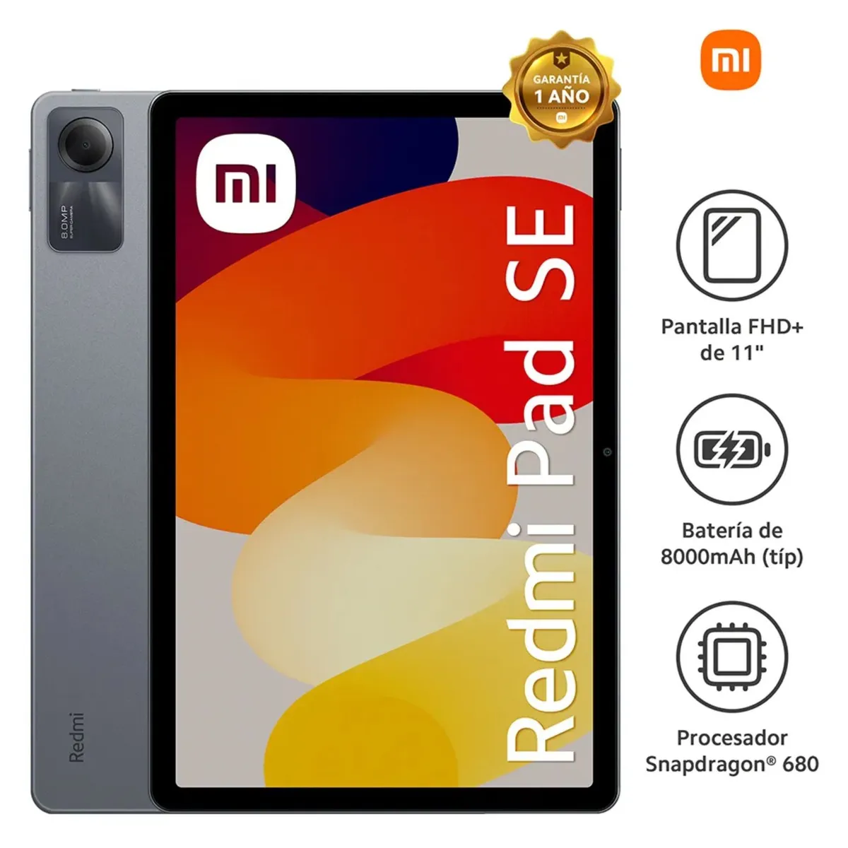 XIAOMI - Tablet XIAOMI Redmi Pad SE 11 4GB 128GB Gris
