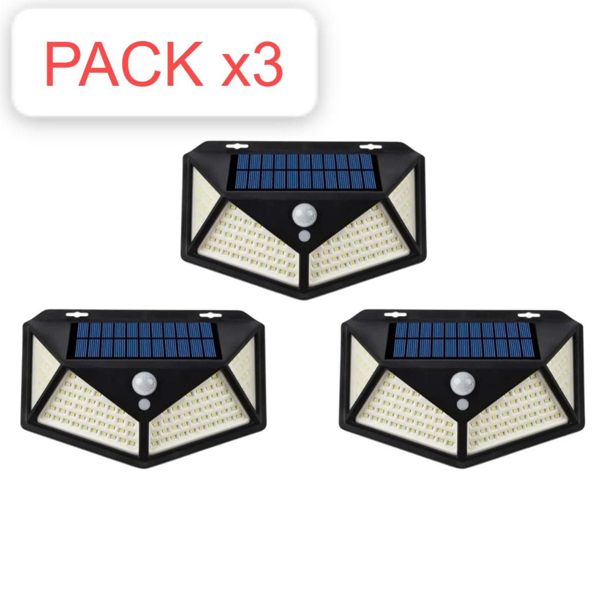 OEM - 3Lamparas de Pared de Interaccion Reflector Solar Recargable