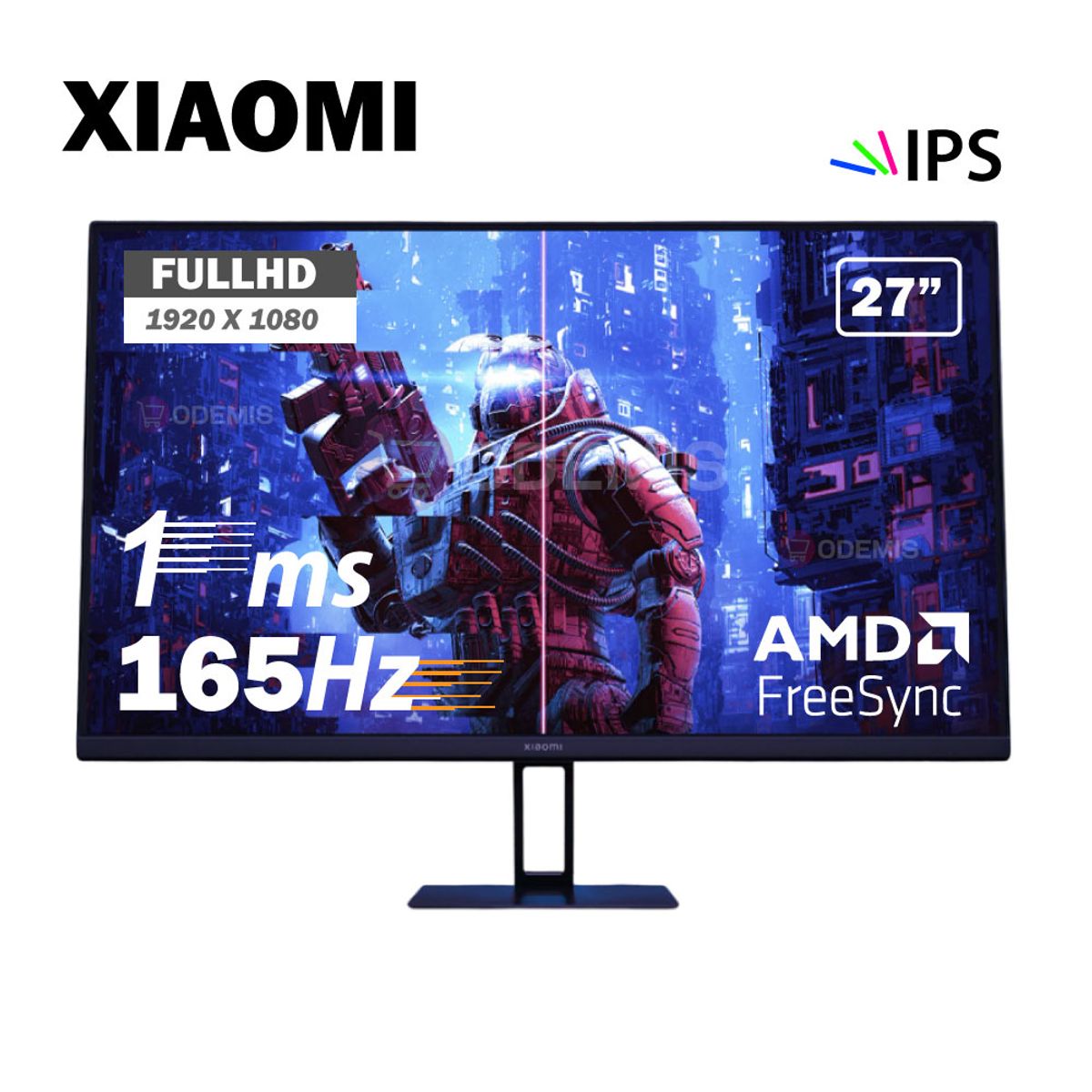 XIAOMI - Monitor Xiaomi G27I 27 FHD IPS 165hz 1ms HDR10 AMD FreeSync Premium