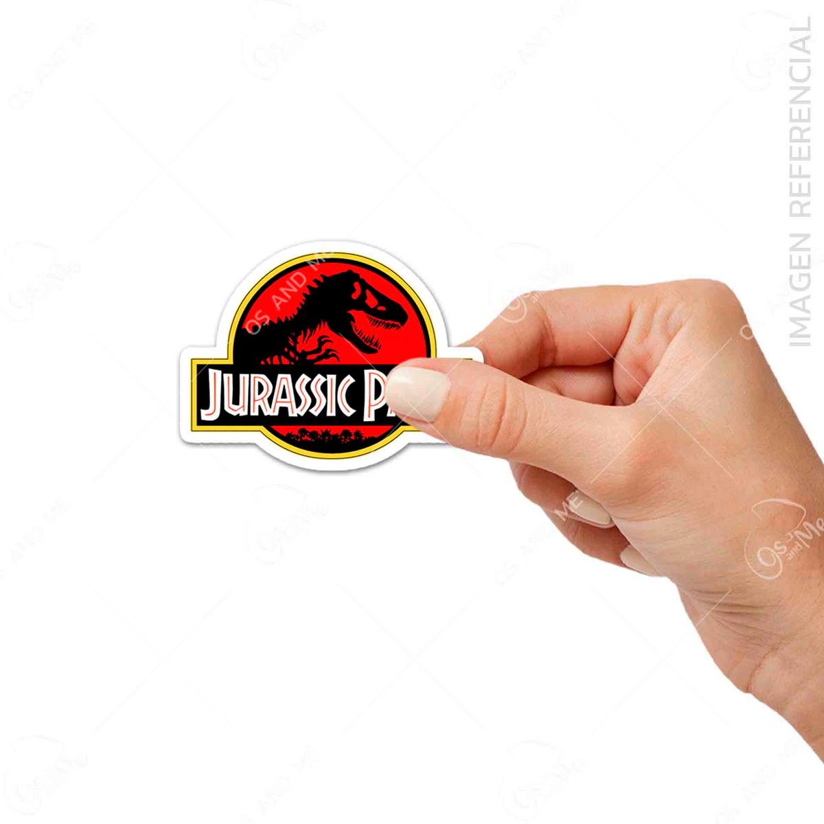 GENERICO - Sticker Dinosaurios pack 50 pegatinas Jurassic Park resistente al agua
