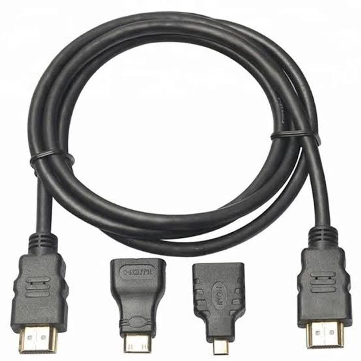 OEM - Cable HDMI 3 en 1 para HDTV y Mini HDMI y Micro HDMI 150cm