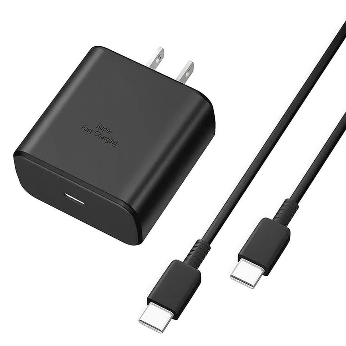 GENERICO - Fuente de Poder 45W Genérica Super Fast Charging Cable Tipo C a C Compatible con Celulares y Laptops