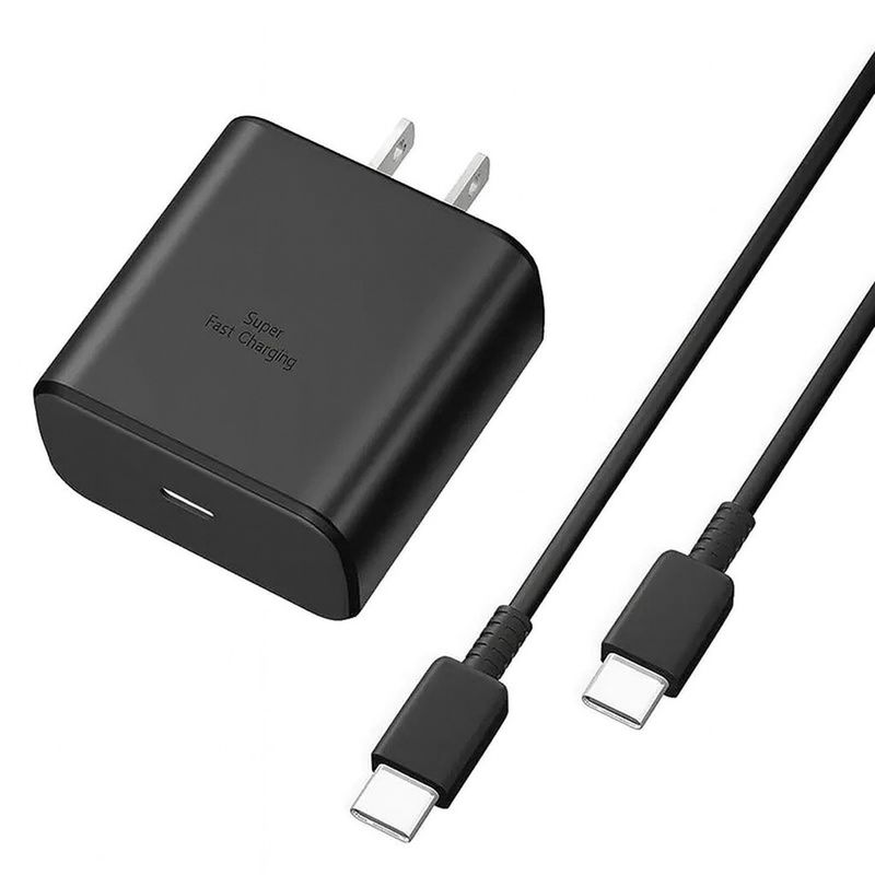GENERICO - Fuente de Poder 45W Genérica Super Fast Charging Cable Tipo C a C Compatible con Celulares y Laptops