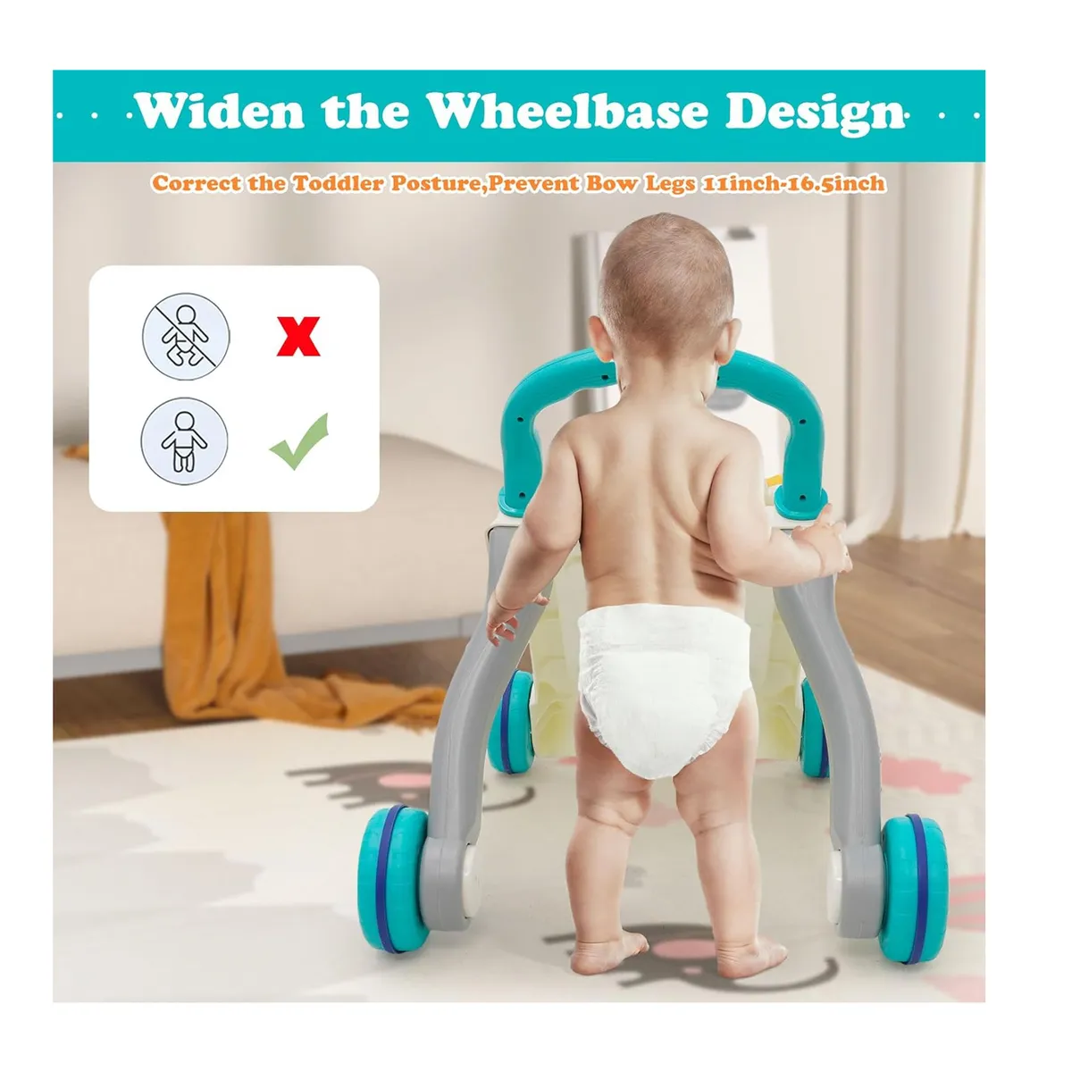 GENERICO - Caminador y Andadera Musical y luces para Bebé 4 en 1