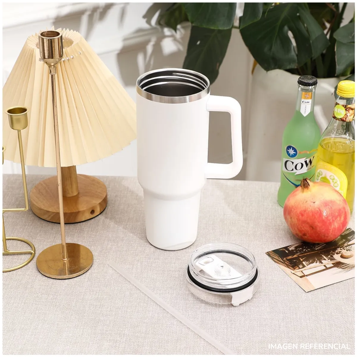 INSPIRA MARKET - Vaso termo grande con asa 1200ml