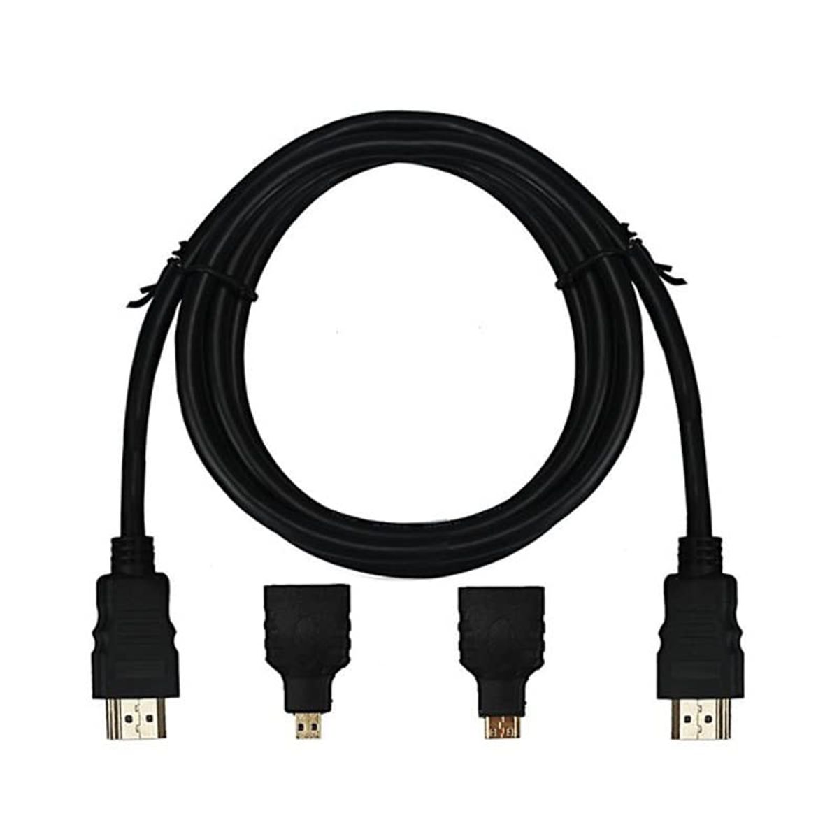OEM - Cable HDMI 3 en 1 para HDTV y Mini HDMI y Micro HDMI 150cm