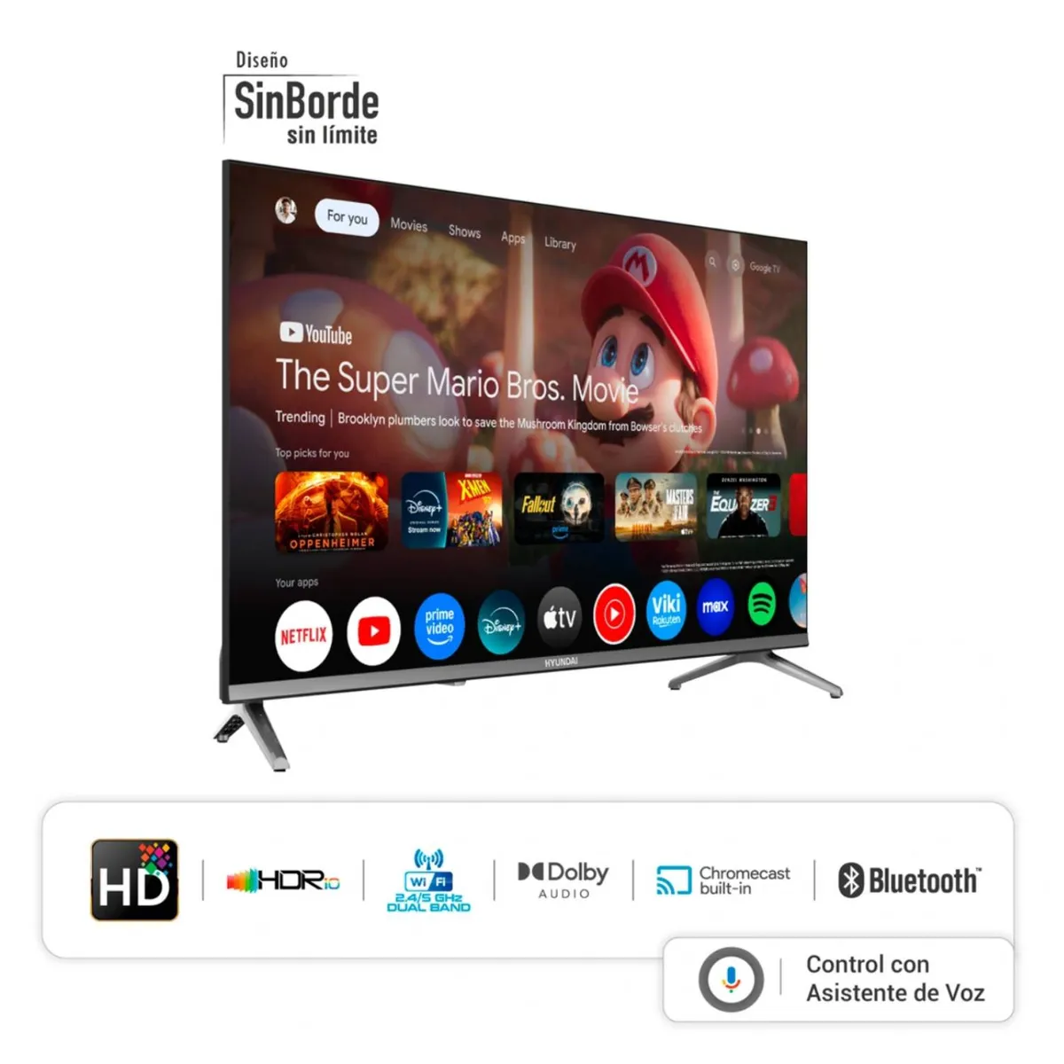 HYUNDAI - TELEVISOR HYUNDAI QLED 32” SMART TV HYLED3259QG