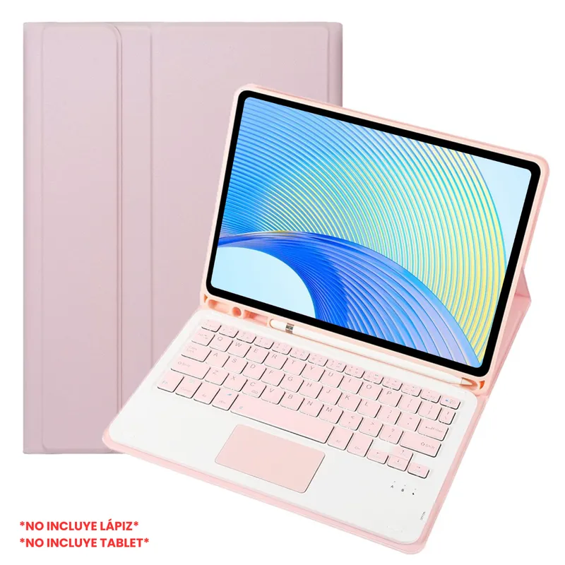 GENERICO - Funda Con Teclado Bluetooth Touchpad para Honor PAD X9 11.5 - ROSADO