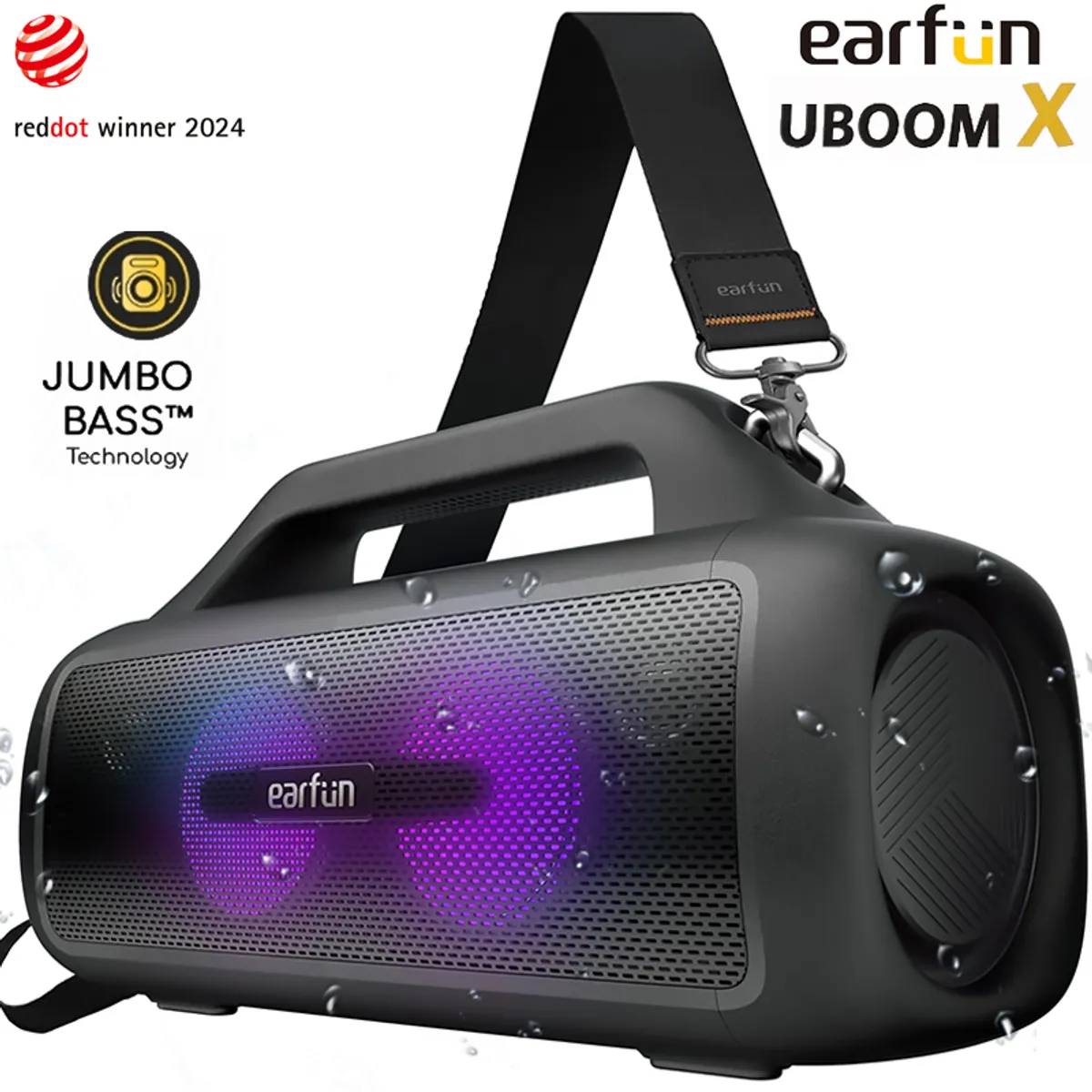 EARFUN - EarFun Parlante Bluetooth 5.3 S.Bass Portatil 30hrs UBOOM X