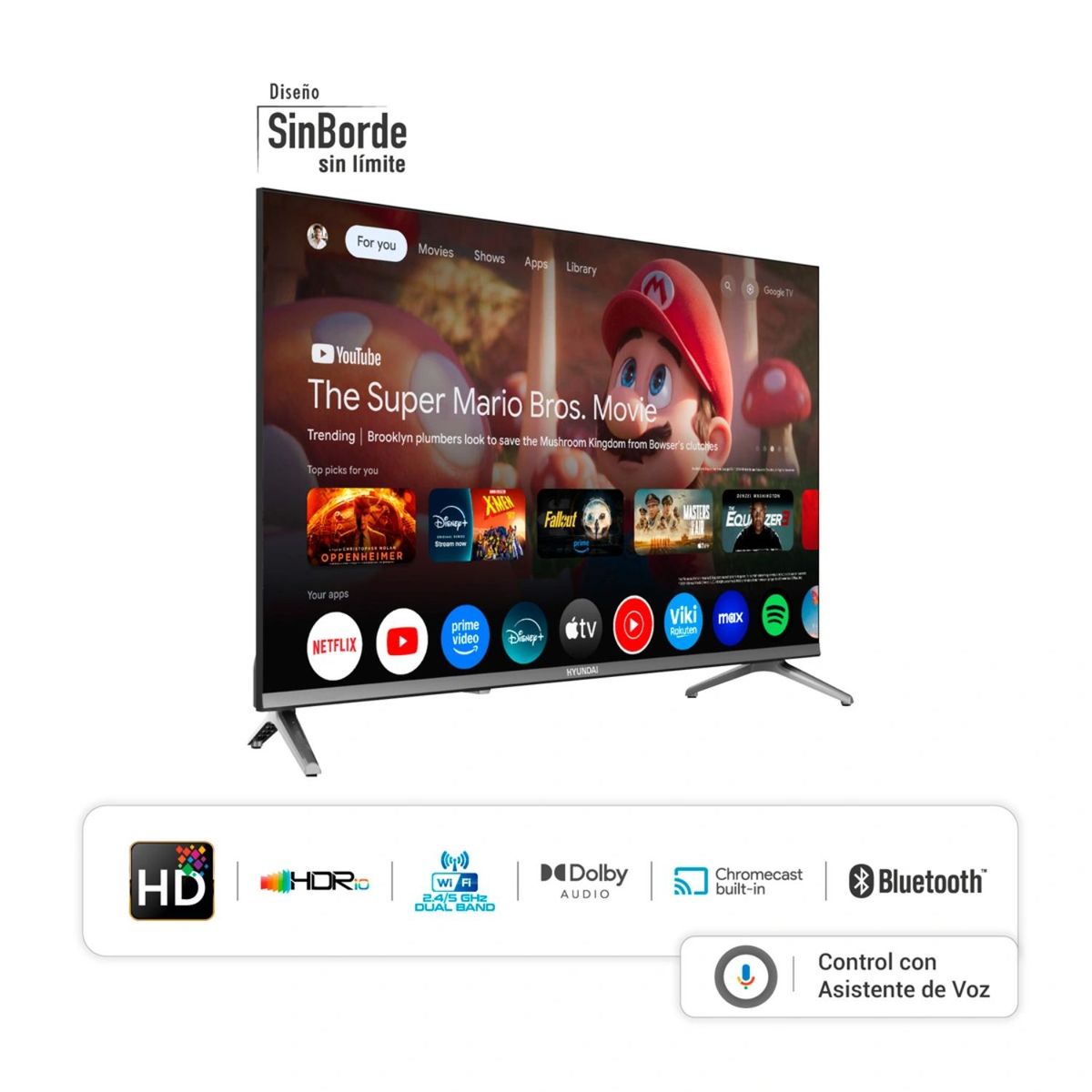 HYUNDAI - TELEVISOR SMART TV HYUNDAI QLED 32” HYLED3259QG
