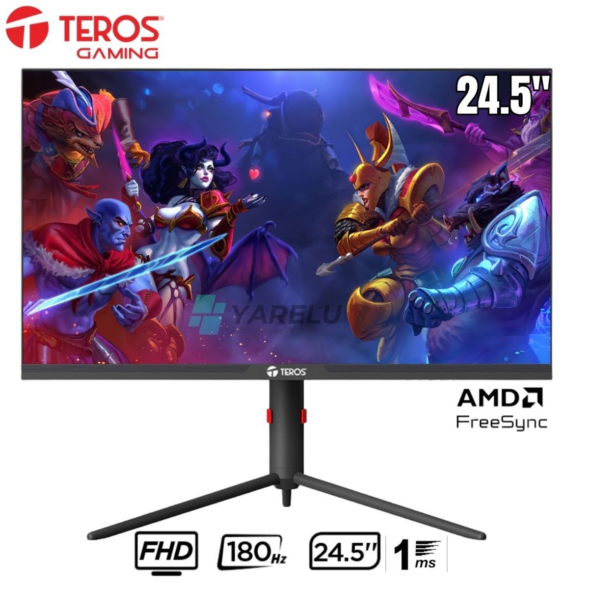 TEROS - Monitor Gamer TEROS TE-2474G 245 FHD IPS 180Hz  Rendimiento Ultra Rápido