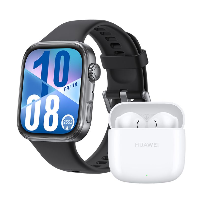 HUAWEI - Smartwatch HUAWEI Watch Fit 4 Negro + FreeBuds SE 2