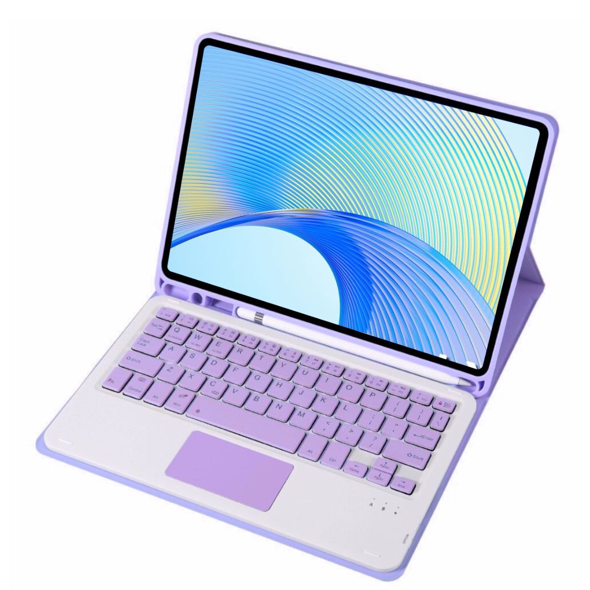 GENERICO - Funda Con Teclado Bluetooth Touchpad para Honor PAD X9 11.5 - LILA