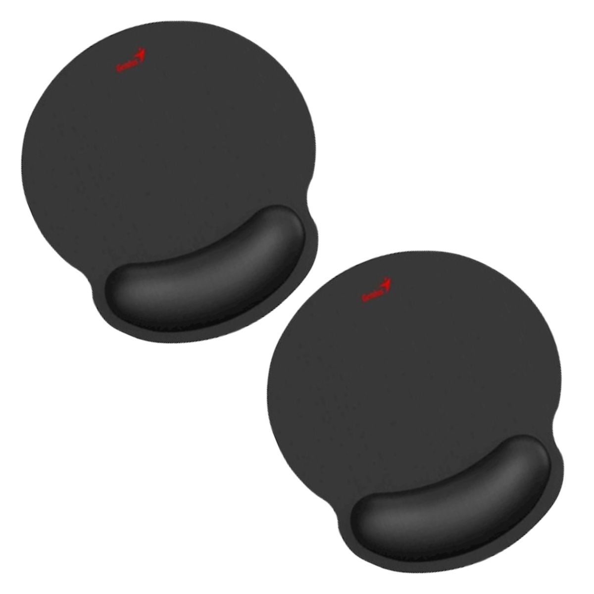 GENIUS - Pack por 2 de Mouse Pad Genius Negro G-WMP 100 con Descansador
