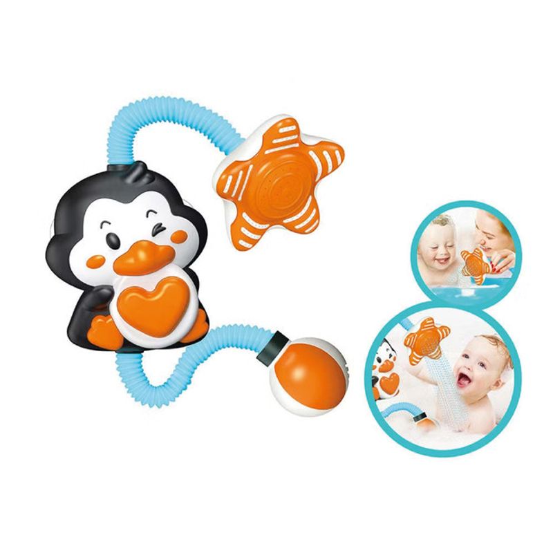 GENERICO - Juguete de Baño Regadera de Pingüino color Azul
