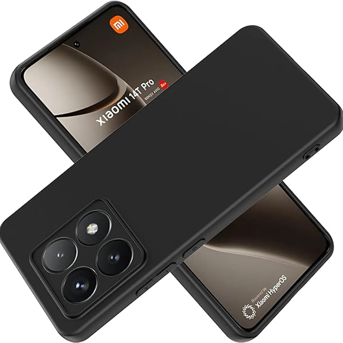 GENERICO - Case Protector para Xiaomi Mi 14T Pro Silicona Negro
