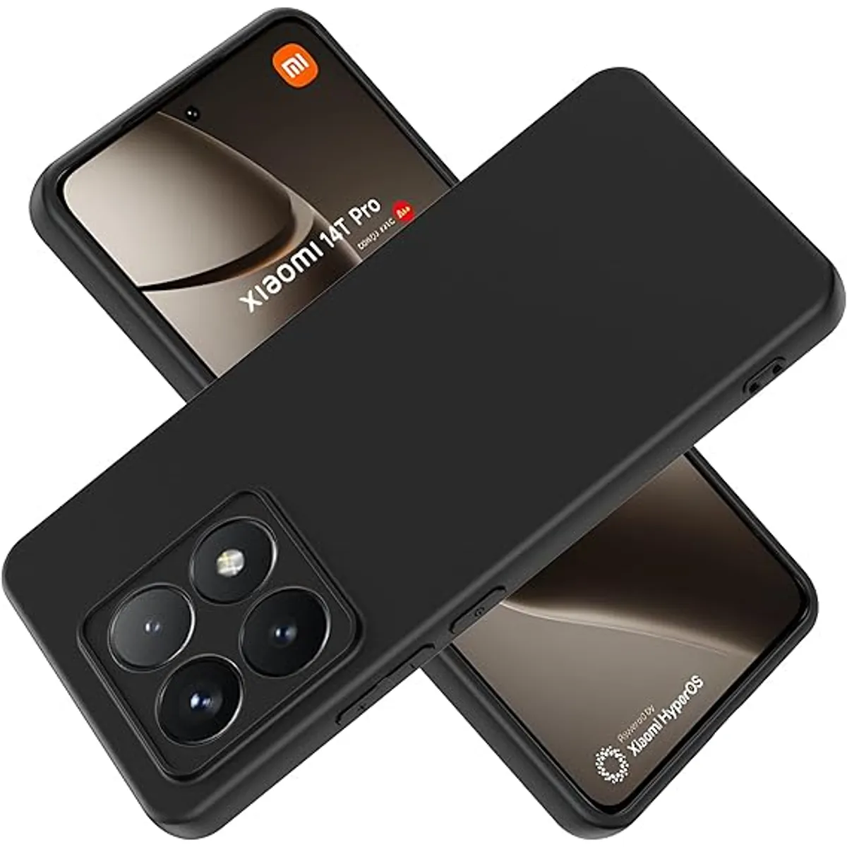 GENERICO - Case Protector para Xiaomi Mi 14T Pro Silicona Negro