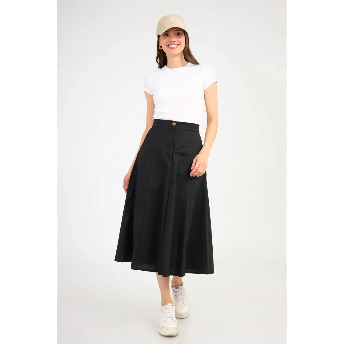 GENERICO - FALDA LARGA ALGODÓN ALMAT MUJER