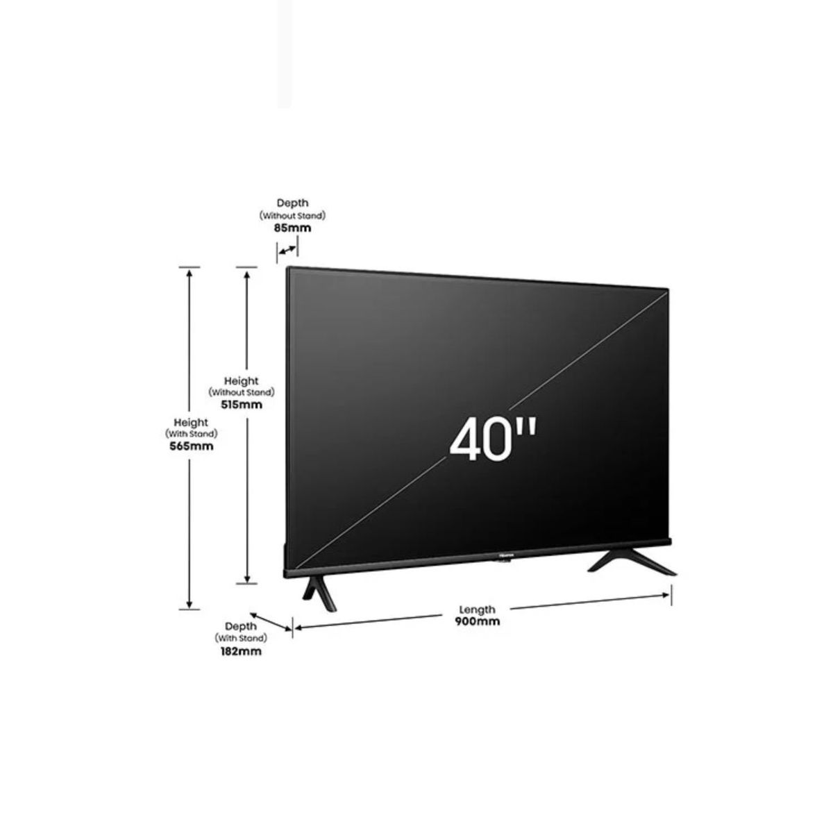 HISENSE - TELEVISOR  HISENSE 40" FULL HD  SMART TV VIDAA 40A4K