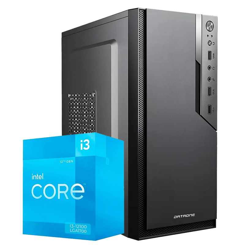 INTEL - Computadora Pc Intel Core i3 12100 RAM 16GB SSD 512GB