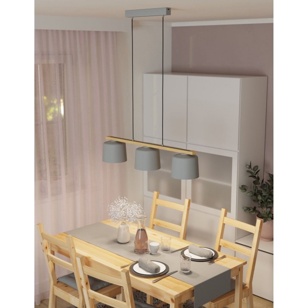 GENERICO - Lámpara Colgante Taza Black Led