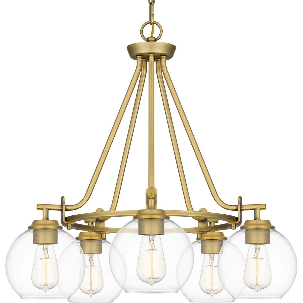 GENERICO - Lámpara Colgante Araña Gold Led