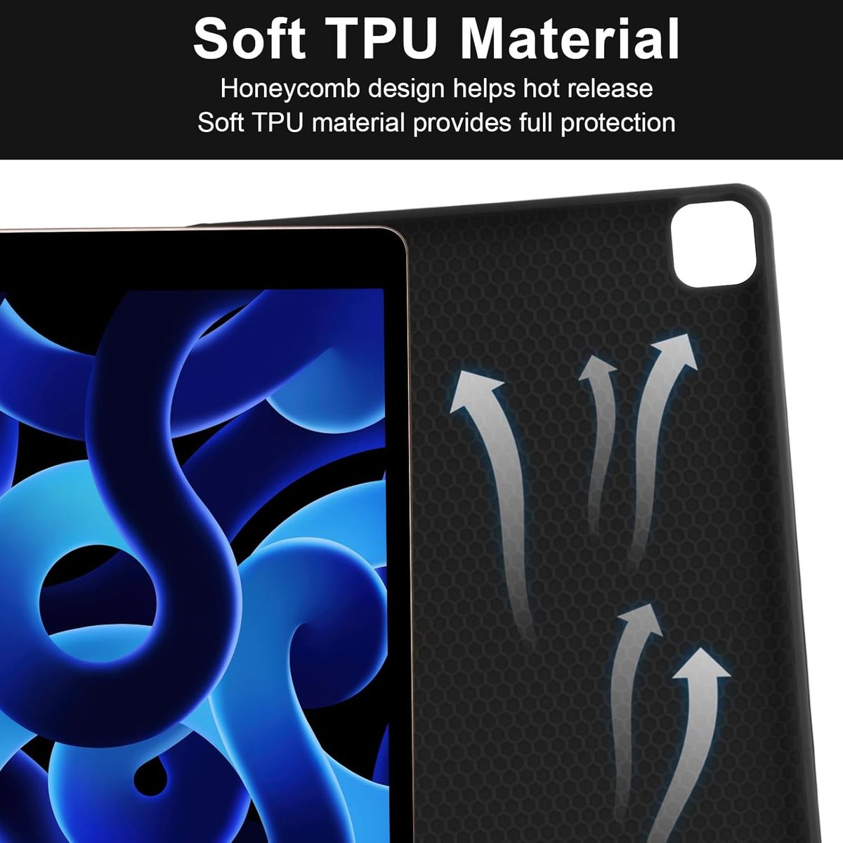 GENERICO - Funda Con Teclado Bluetooth Touchpad para iPad PRO 11"  - NEGRO