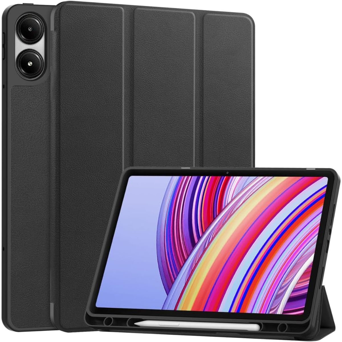 GENERICO - Funda Smart Case Portapencil Para Redmi PAD PRO 12 .1" - NEGRO