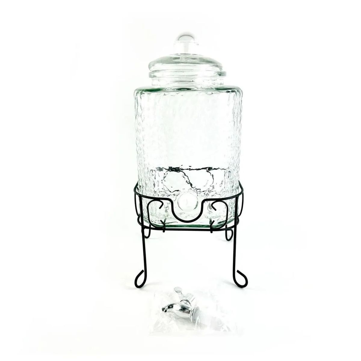 ICHIMATSU - DISPENSADOR DE VIDRIO CUADRADO DE 6 LT CON RACK ICHIMATSU