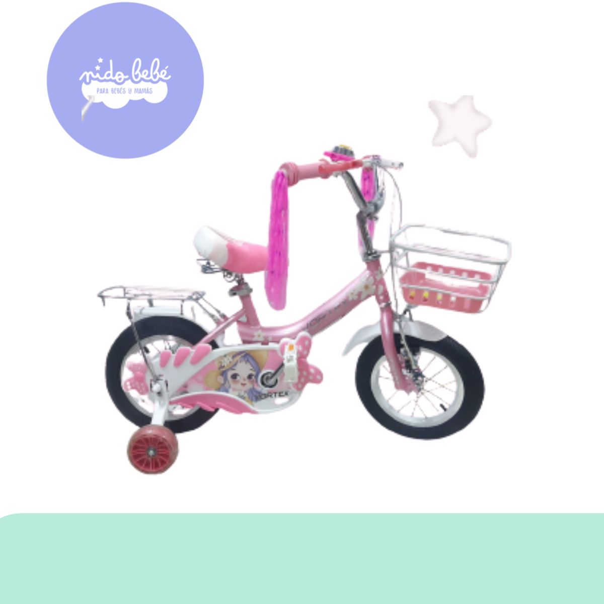 GENERICO - Bicicleta infaltil aro 12 modelo baby minni