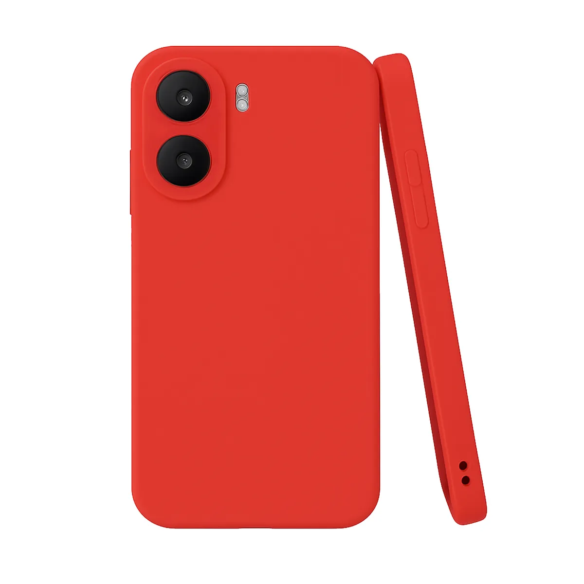 GENERICO - Funda Protector Case para POCO X7 PRO 5G - GAMUZA ROJO