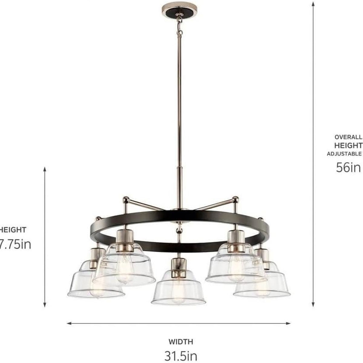 GENERICO - Lámpara Colgante Cira Black Led