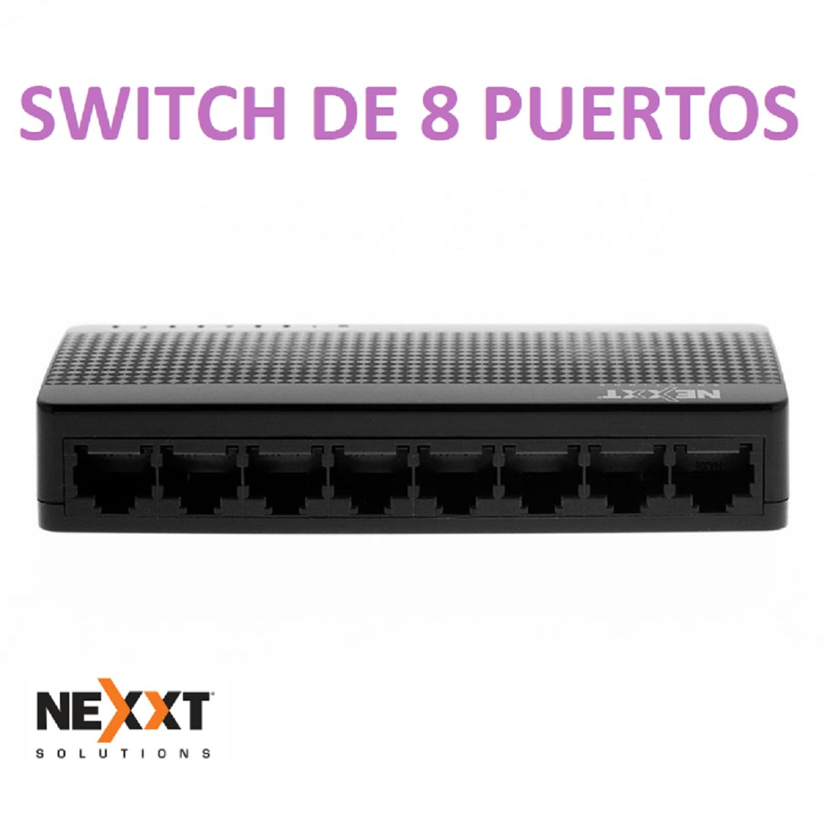NEXXT SOLUTIONS - SWITCH 8 PUERTOS velocidad 10/100 Mbps NEXXT NAXOS 800