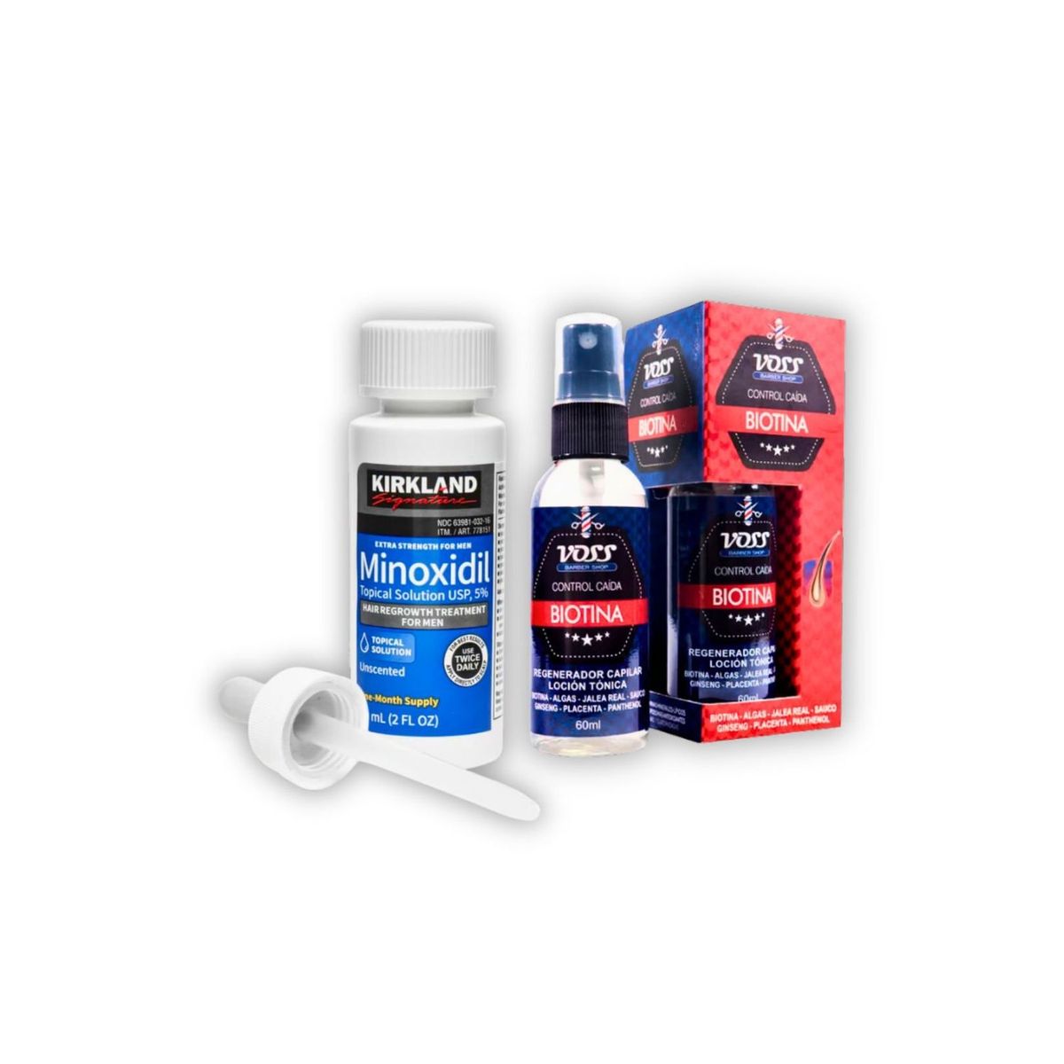 KIRKLAND - Pack Capilar Plus Minoxidil y Biotina