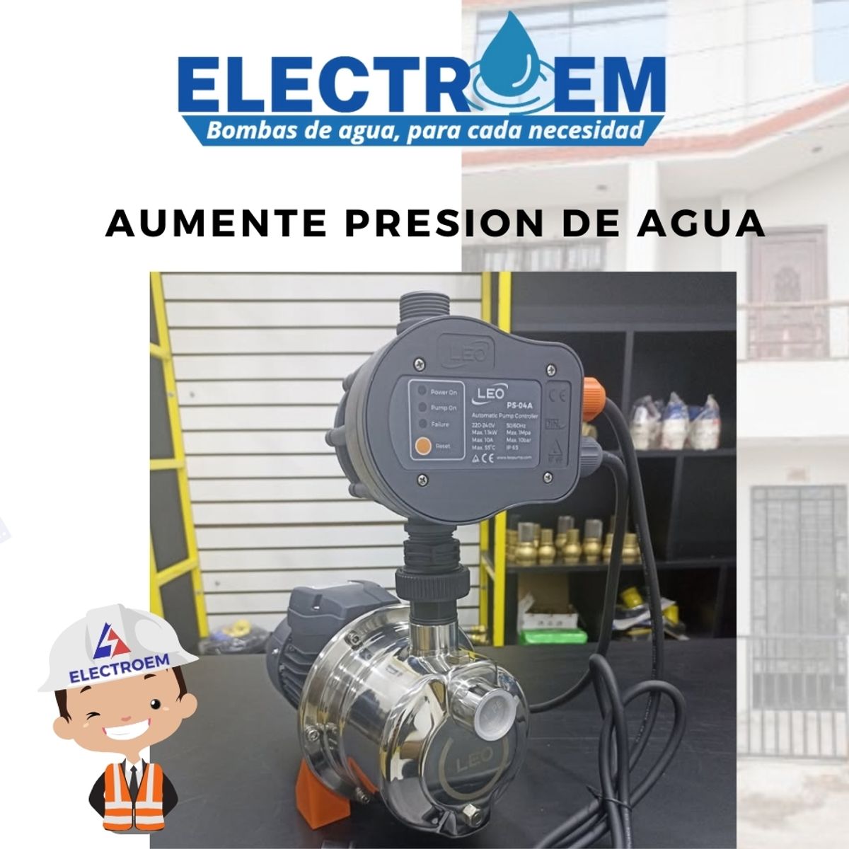GENERICO - BOMBA  DE AGUA  PARA AUMENTAR PRESION 1HP BAÑO, COSINA  Y LAVANDERIA