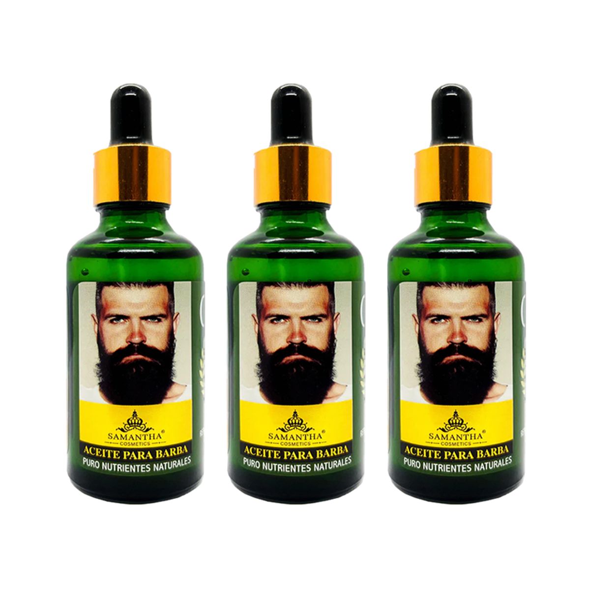 GENERICO - 3 UnidadesAceite para Barba de Oliva