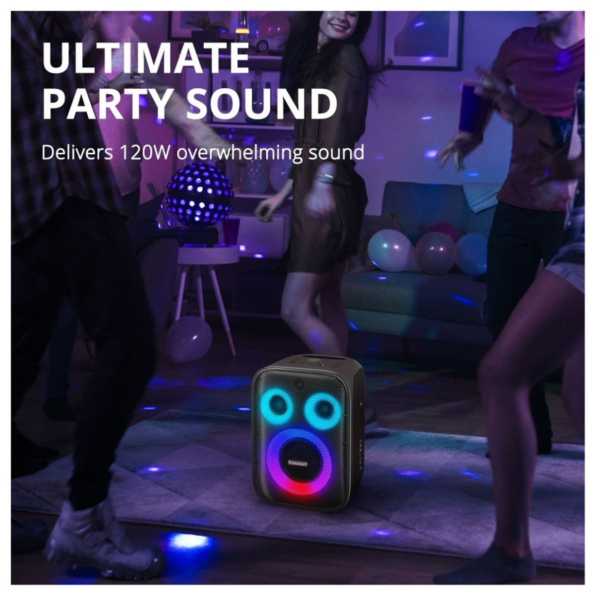 TRONSMART - Parlante Tronsmart Halo 200 Bluetooth 120W hasta 18 Horas Negro