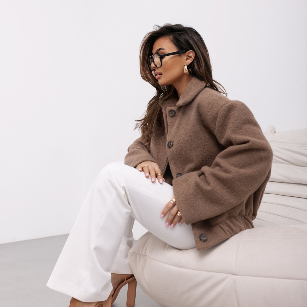 BLWOENS - Chaqueta de invierno para mujer - Café