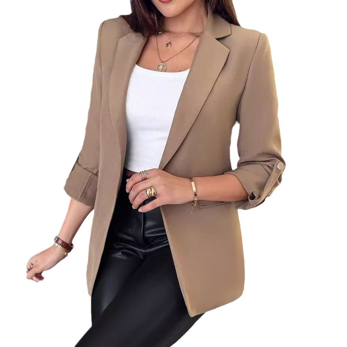 BLWOENS - Chaqueta de invierno para mujer - Beige