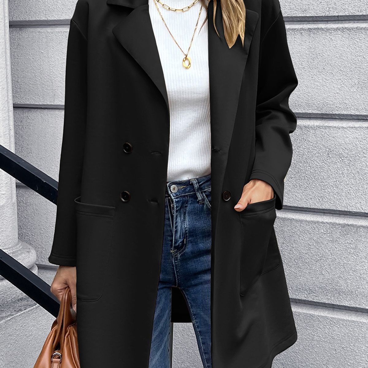 BLWOENS - Chaqueta de invierno para mujer - Negro