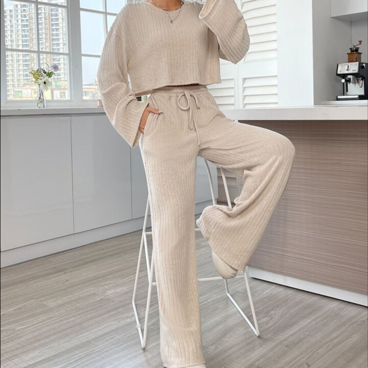 BLWOENS - Conjunto Mujer - Beige