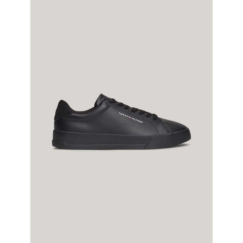 TOMMY HILFIGER - ZAPATILLAS TH COURT LEATHER GRAIN ESS TH
