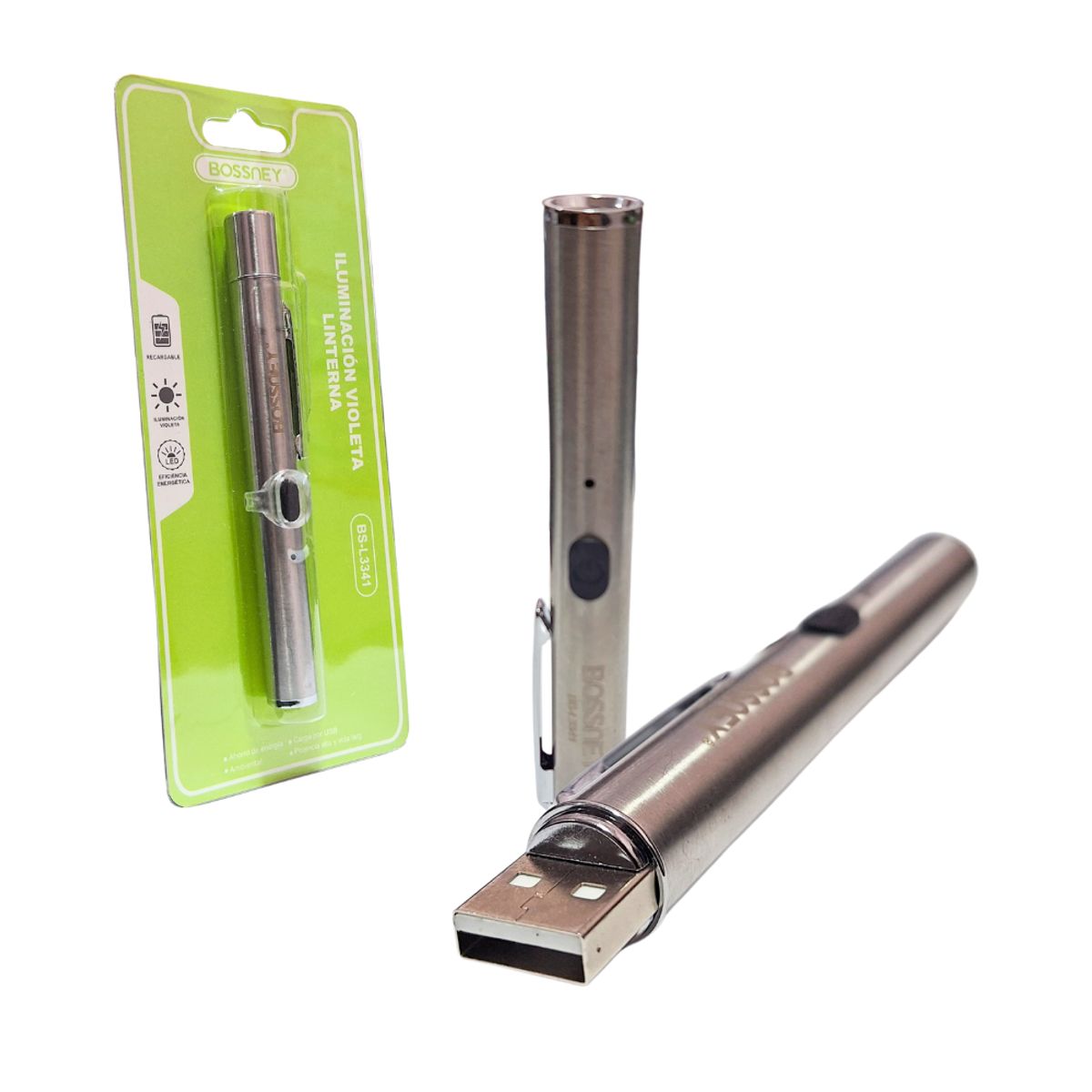 GENERICO - Detector de Billetes Recargable USB Bossney BS-L3341