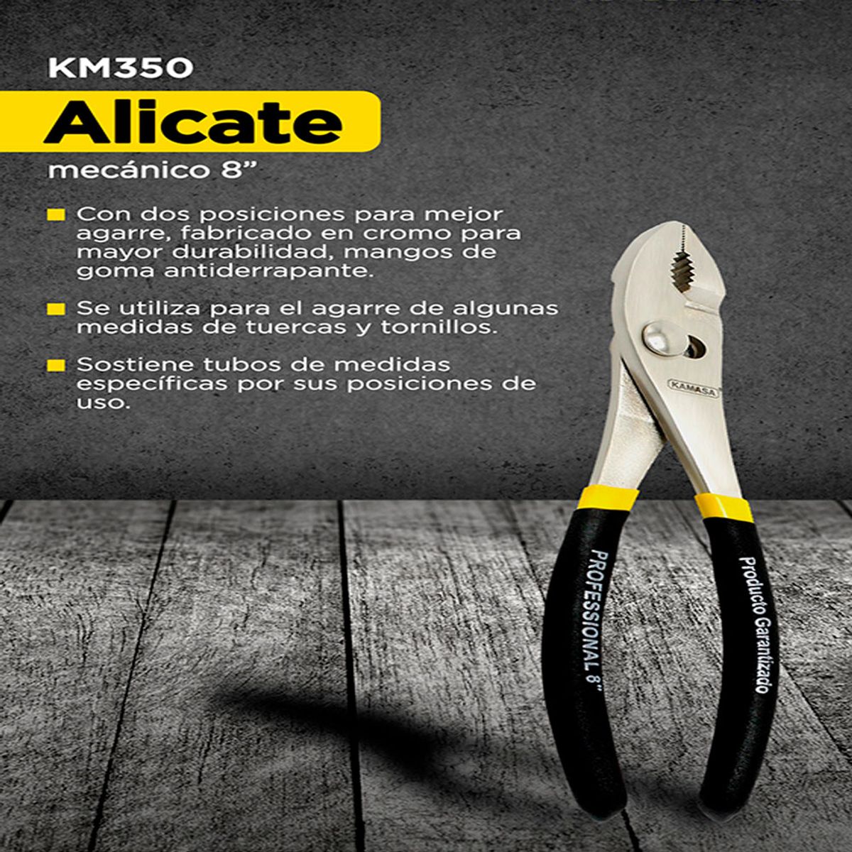 KAMASA - Alicate Mecanico 8 Goma Kamasa KM350
